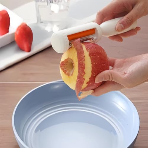 Firjuty 2-in-1 Vegetable Fruit Cleaning Brush Easy Peeling Tool