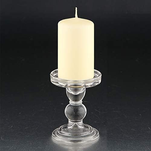 45-inch Clear Glass Pillar Candle Holder