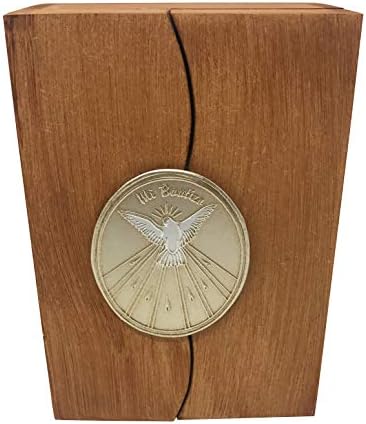 Mexican Artisans Baptism Candle Set in a Wooden Box