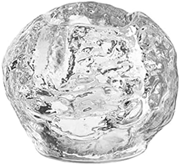 7cm Vintage Glass Candlestick Holder
