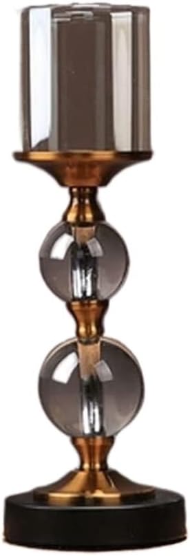 Classy Metal Candleholder for Home Restaurant Use