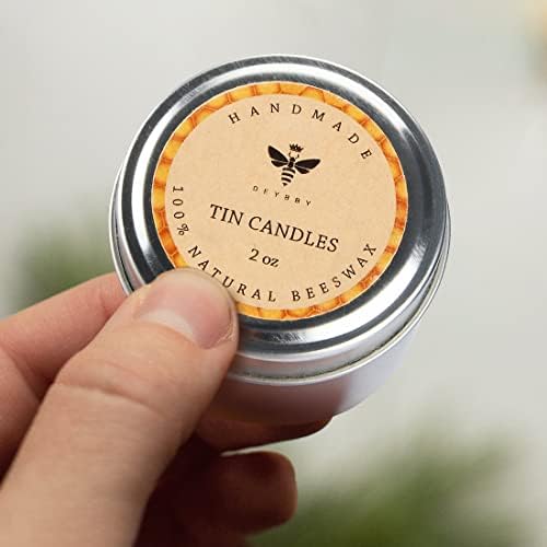 4pk Pure Beeswax Emergency Travel Candles - Honey Scent Natural Safe