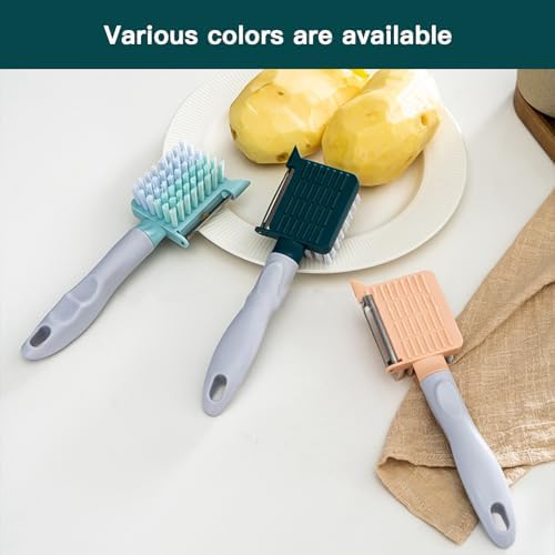 Dual-Function Vegetable Brush Julienne Peeler