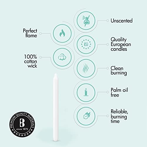 BOLSIUS White Taper Candlesticks