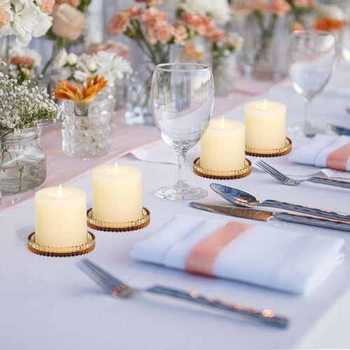 Vixdonos 8-Piece Glass Candle Holder Set