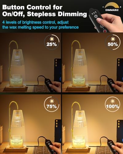 Soo canceled Candle Warming Lamp Adjustable Height