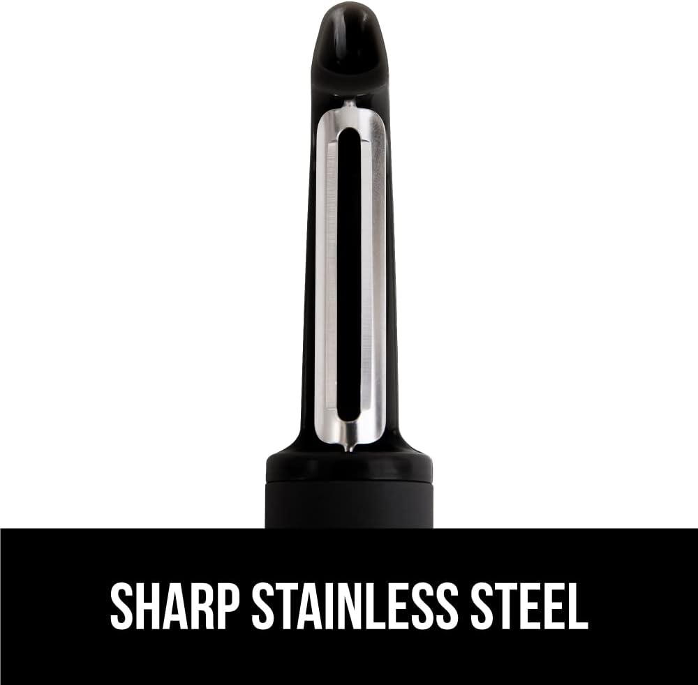 GORILLA GRIP Sharp Stainless Steel Vegetable Peeler Comfortable Handle Dishwasher Safe