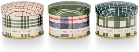 JDK Curated Noble Holiday Tin Trio Gift Set Balsam Cedar