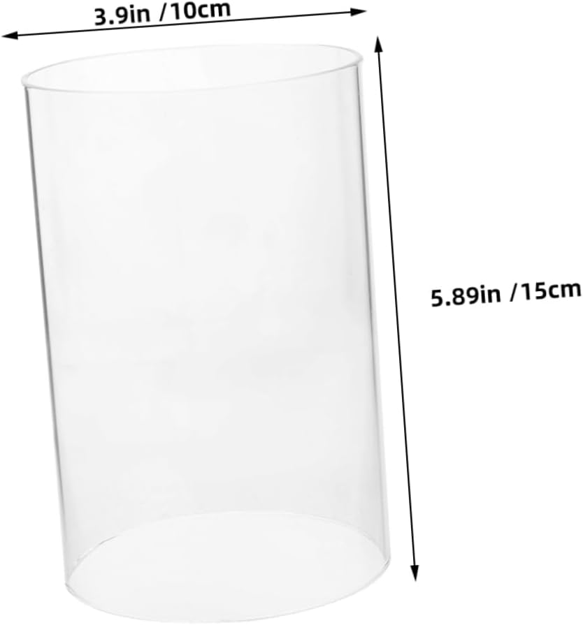PrettyZoom Clear Glass Candle Holder Sleeve Elegant Design