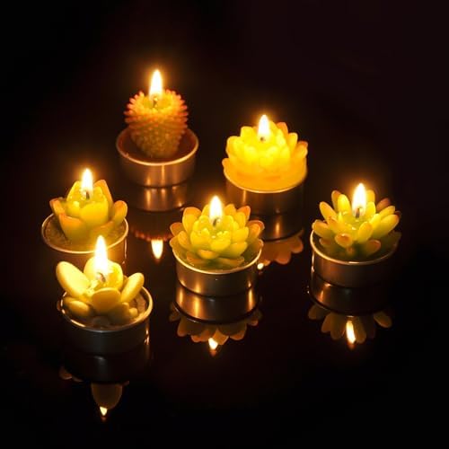 Elegant Cactus Tealight Candles