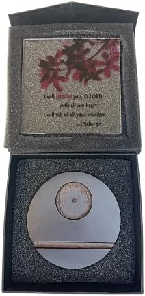 Healing Heartwarming Bible Verse Glass Plaque for Candles