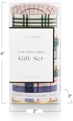 JDK Curated Noble Holiday Tin Trio Gift Set Balsam Cedar