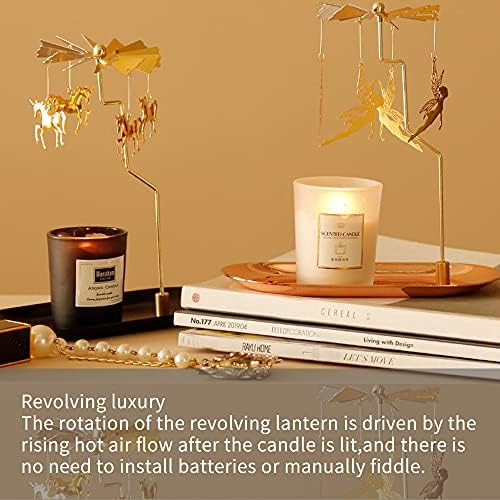 Luxury Spinning Candle Holder for Table Centerpiece