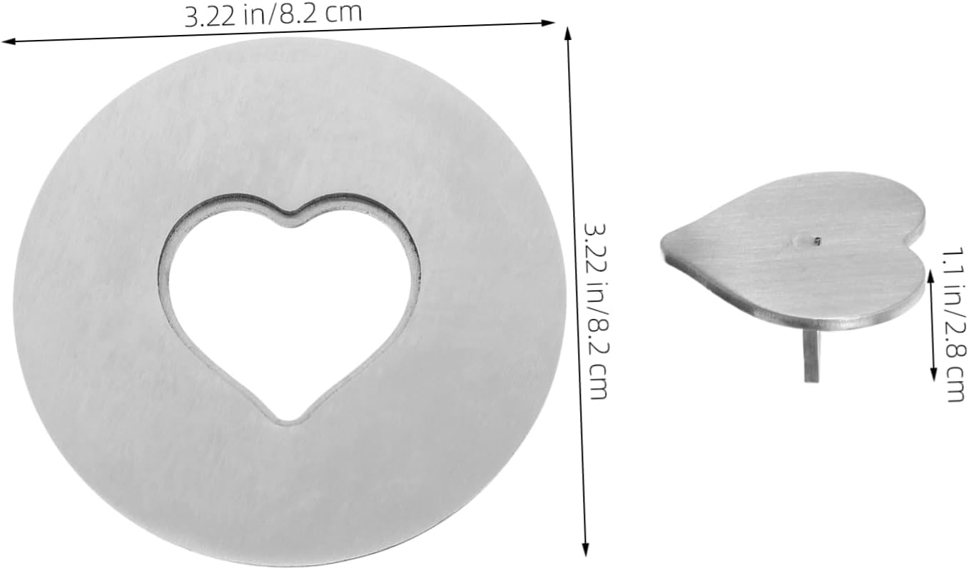 Sturdy Metal Candle Shade Heartprint Design