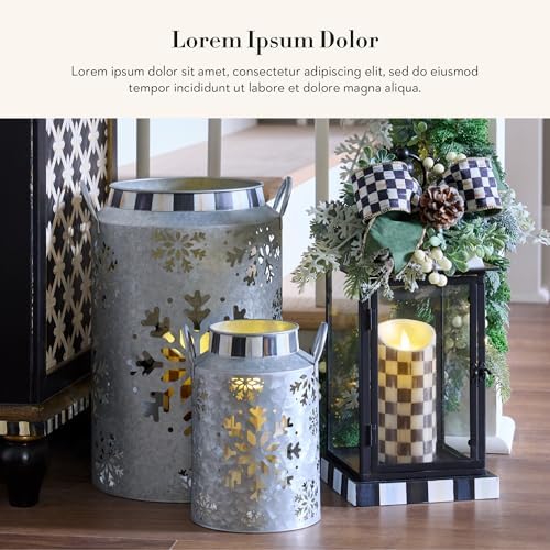 Step into the holiday spirit with our unique Snowflake Lantern
