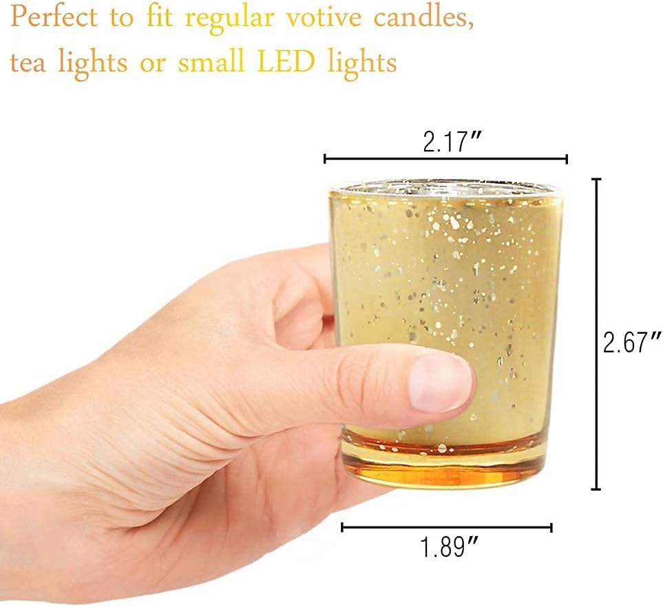 Gold Votive Candle Holders