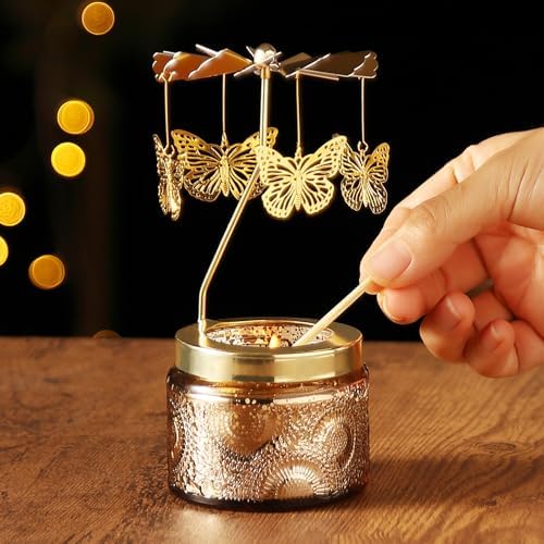 DAISRED Rotating Scented Candle Gift for Women