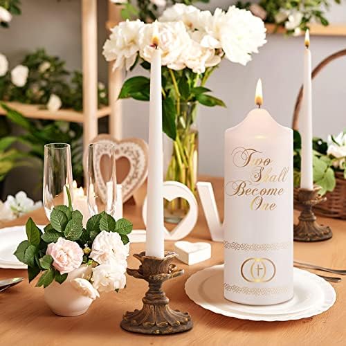 Frienda Wedding Taper Candles 3-Piece Set