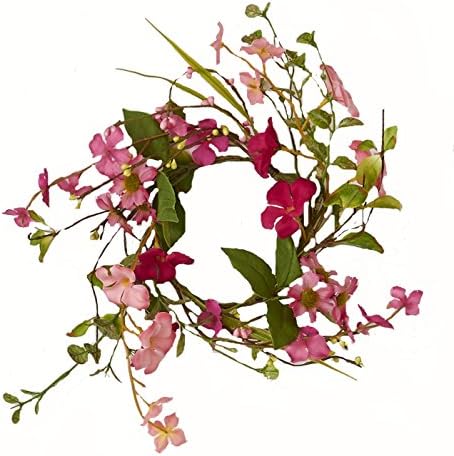 Pink Flower Candle Ring W Imports