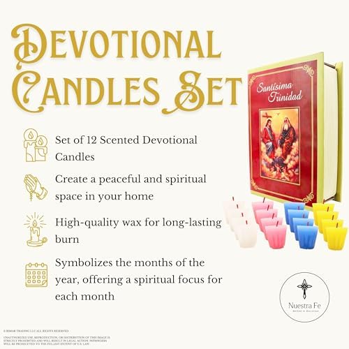 12 Pack Devotional Candles in Prayer Box