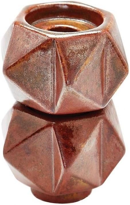 Elk Home Ceramic Star Candle Holder Set Russet Bronze - 45 inch
