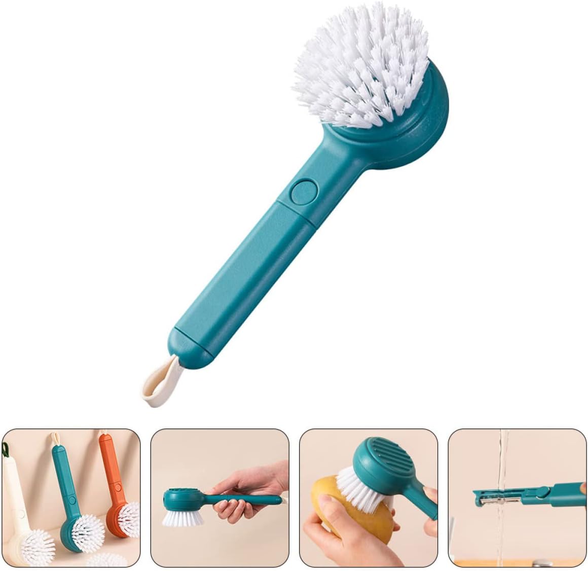 Stainless Steel Peeler Brush Ergonomic Design for Easy Peeling