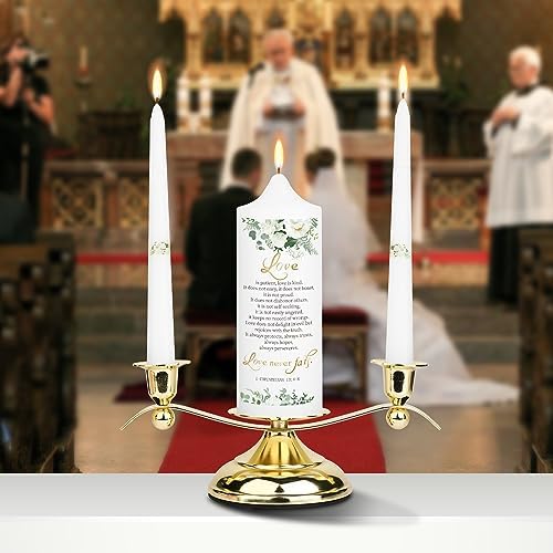 3 Unity Wedding Candles Set