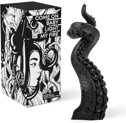 Elevate Your Goth Space with Lidy Black Octopus Tentacle Candle