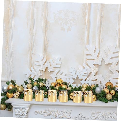 Snowflake Candle Lampshade 50 Pack for Xmas Winter Decor