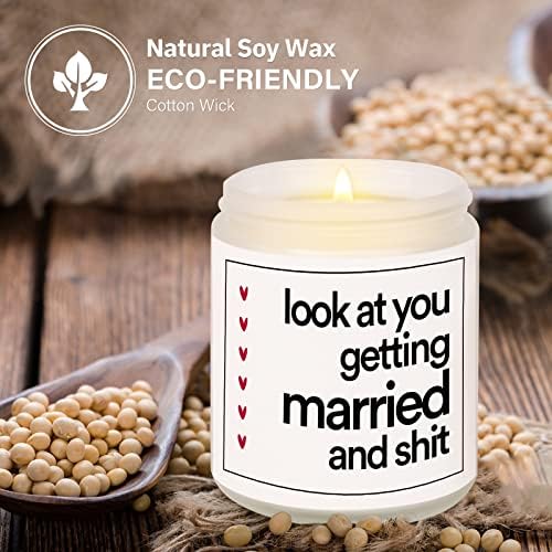 Funny Lavender Candle for Weddings Bridal or Engagements