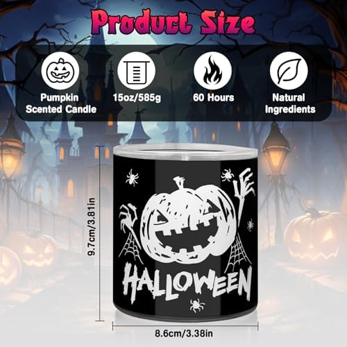 Pumpkin Scented Candles Halloween Decor for Home