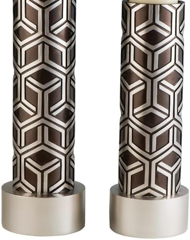 Strawberry Fairy Candleholder Set 14 16 Tall Espresso Silver Finish