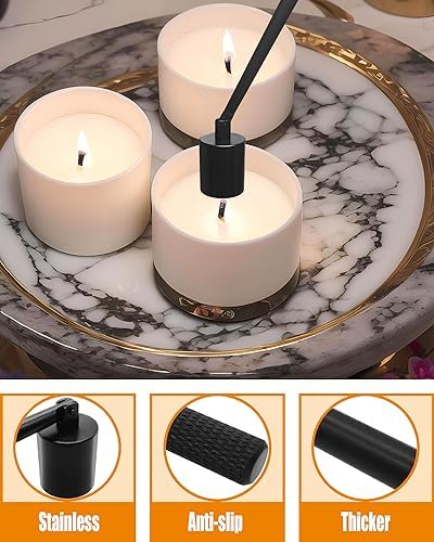 4-in-1 Candle Accessory Set with Storage Tray Plate