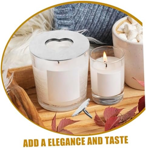 Sturdy Metal Candle Shade Heartprint Design