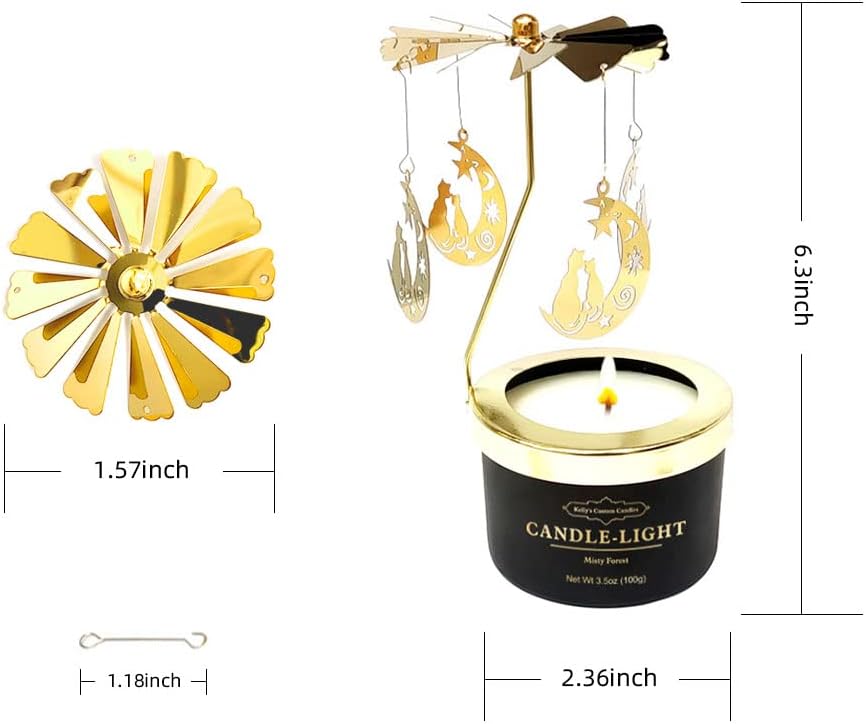 Kellys Custom Candles A Hilarious and Elegant Rotating Aromatherapy Candle Set