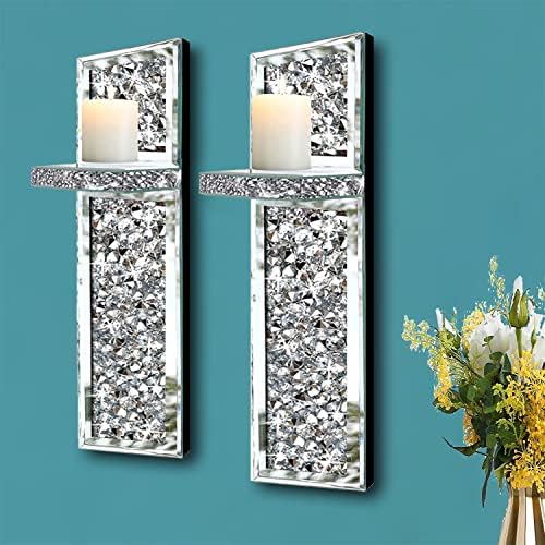 2-Piece Crystal Diamond Candle Scones