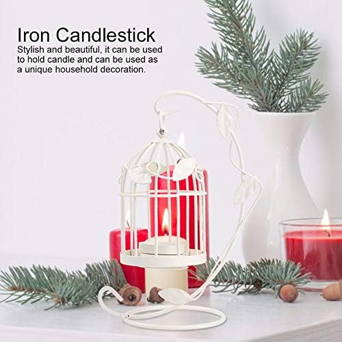Hokzyhouse Innovative Iron Leaves Candle Holder