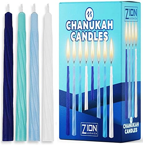 Complete Hanukkah Sturdy Perfect Size Menorah Kit