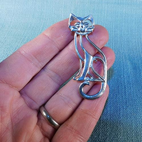 3-Piece Cat Candle Pin Set Fine Pewter by William Sturt