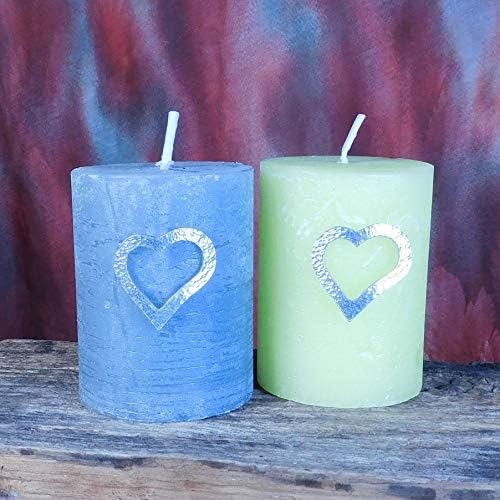 Elegant Heart Candle Pins in Lead-Free Fine Pewter