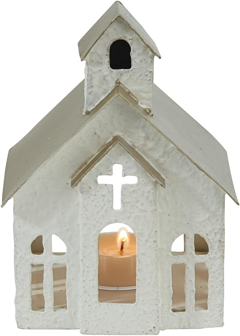 Rustic Church Candle Holder