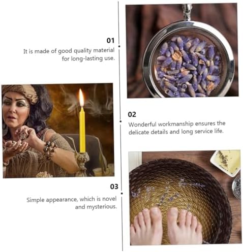 FRCOLOR Witchcraft Starter Kit with Dried Flowers and Crystals