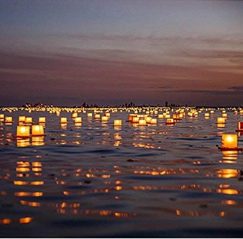 20PCS Biodegradable Floating Water Lanterns for Celebration