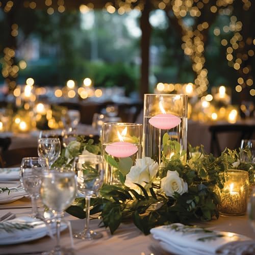 Olive Floating Candles Large 3