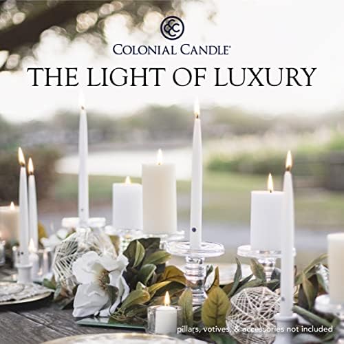 Elegant Fall Scent 8-Inch Taper Candles - Pack of 12