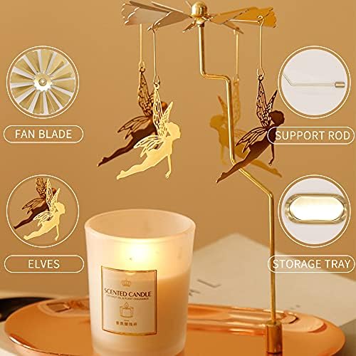 Luxury Spinning Candle Holder for Table Centerpiece
