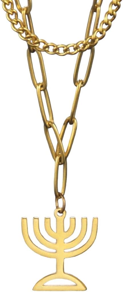 Adienitami Hanukkah Minimalist Necklace-chain