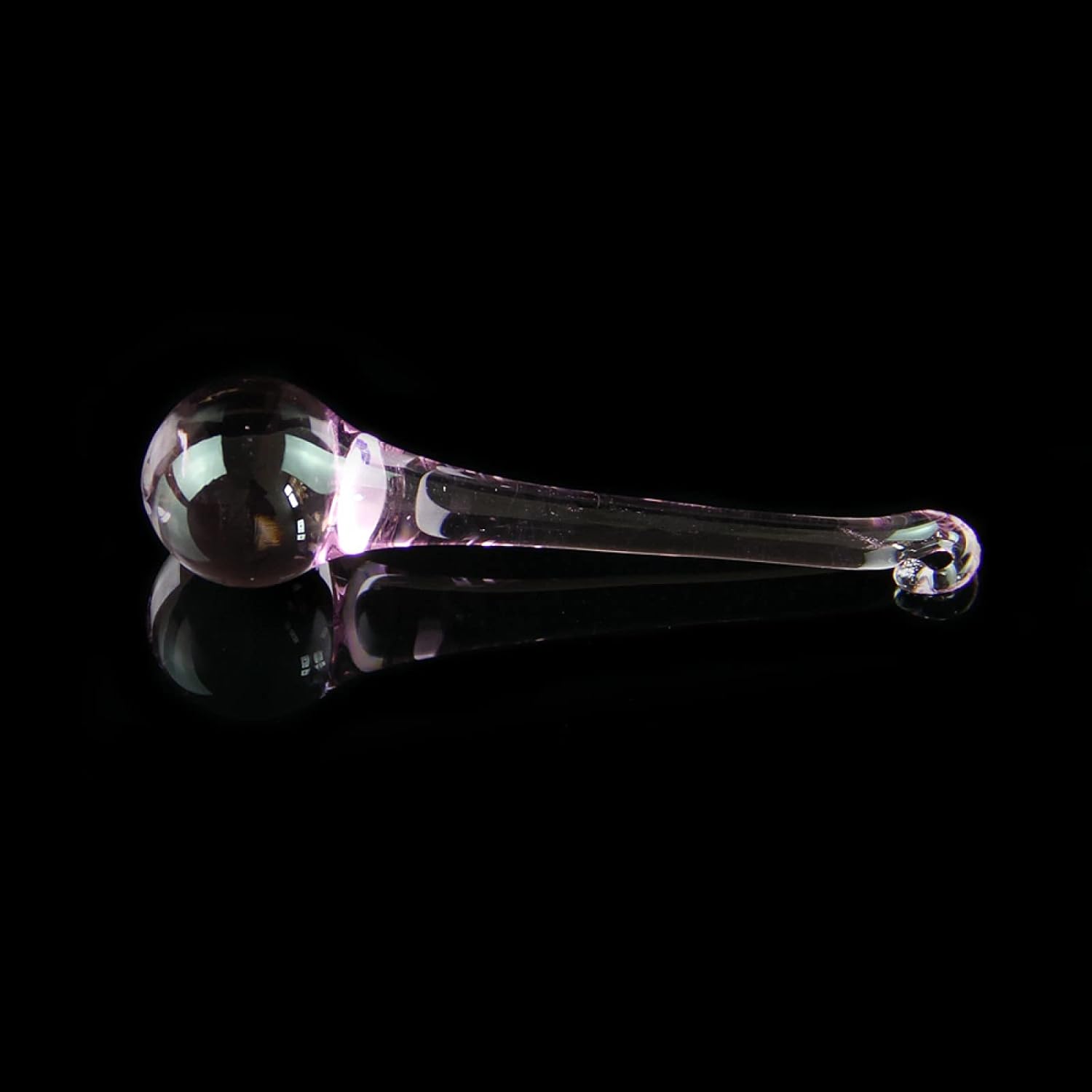 14-Piece Pink 20x80mm Glass Icicle Crystal Chandelier