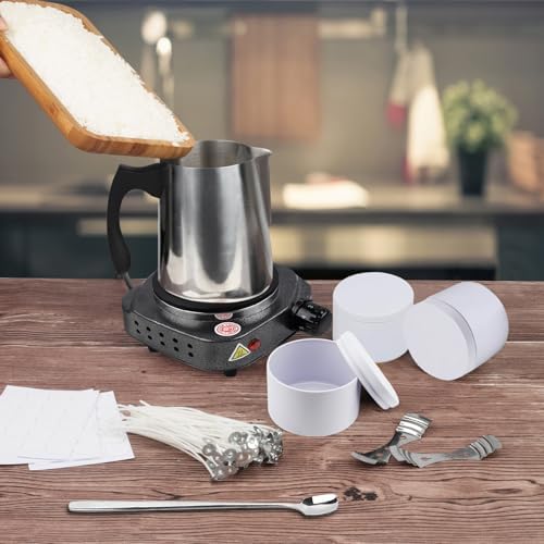 BBAXI 24 Pcs White Candle Tins with Lids Black Empty 4 oz