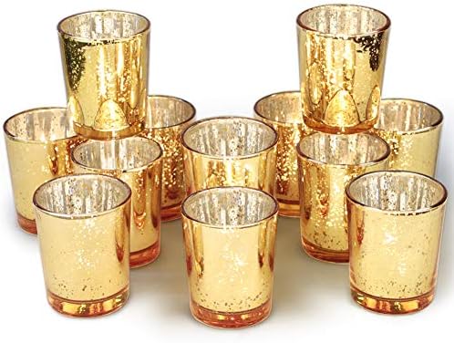 Gold Votive Candle Holders